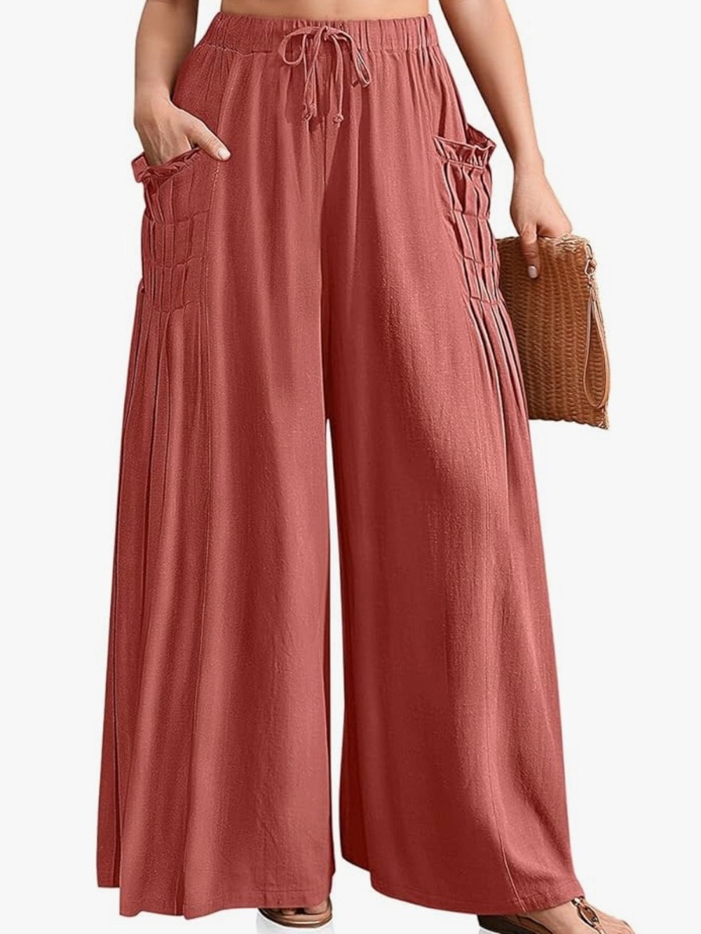 Tarse Linen Wide Leg Pants